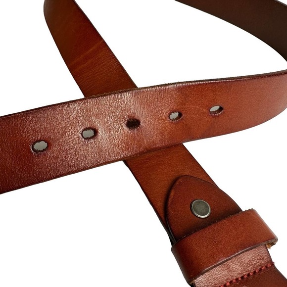 TONLY MONDERS Belt Men’s sz. 35.5” Brown Leather. In good pre-owned condition - Picture 5 of 6